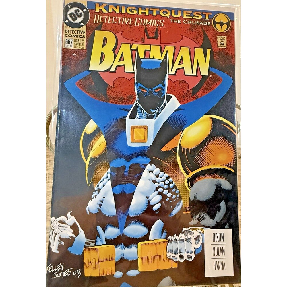 Batman Knightquest The Crusade Detective Comic 667 Signed 1993 Dixon Nolan Hanna